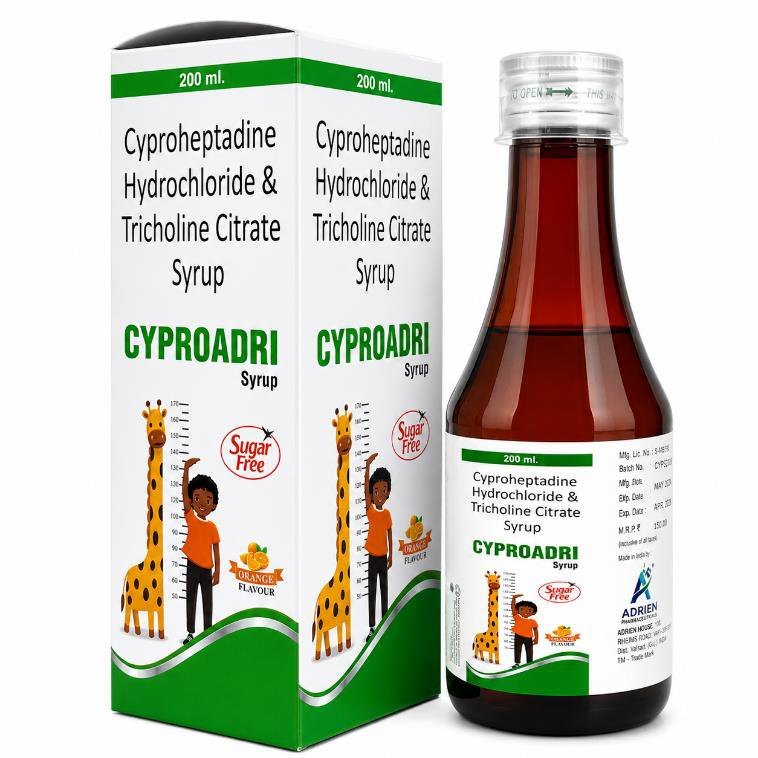 CYPROADRI 200 M L SYRUP pack shot