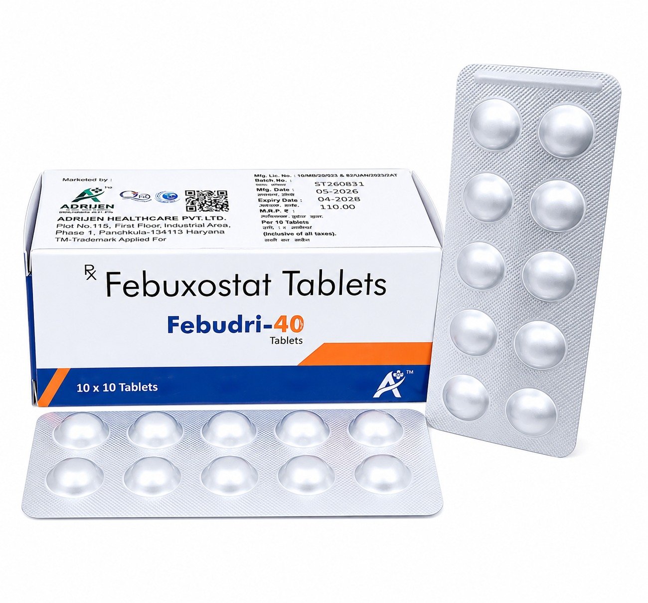 FEBUDRI - 40 TAB pack shot