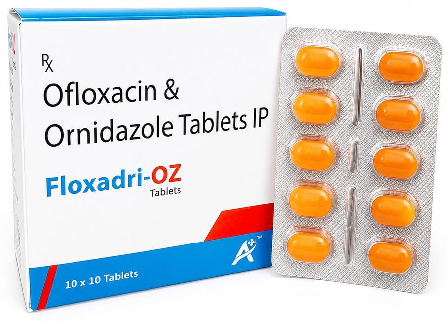 FLOXADRI-OZ TAB pack shot