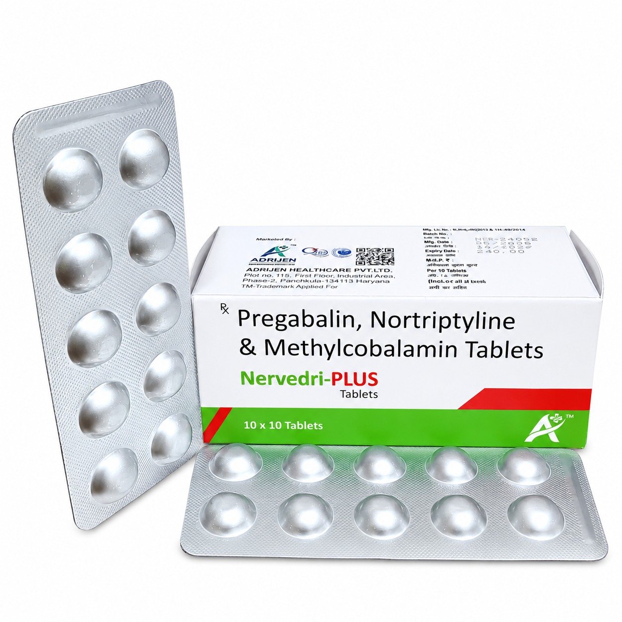 NERVEDRI-PLUS TAB pack shot